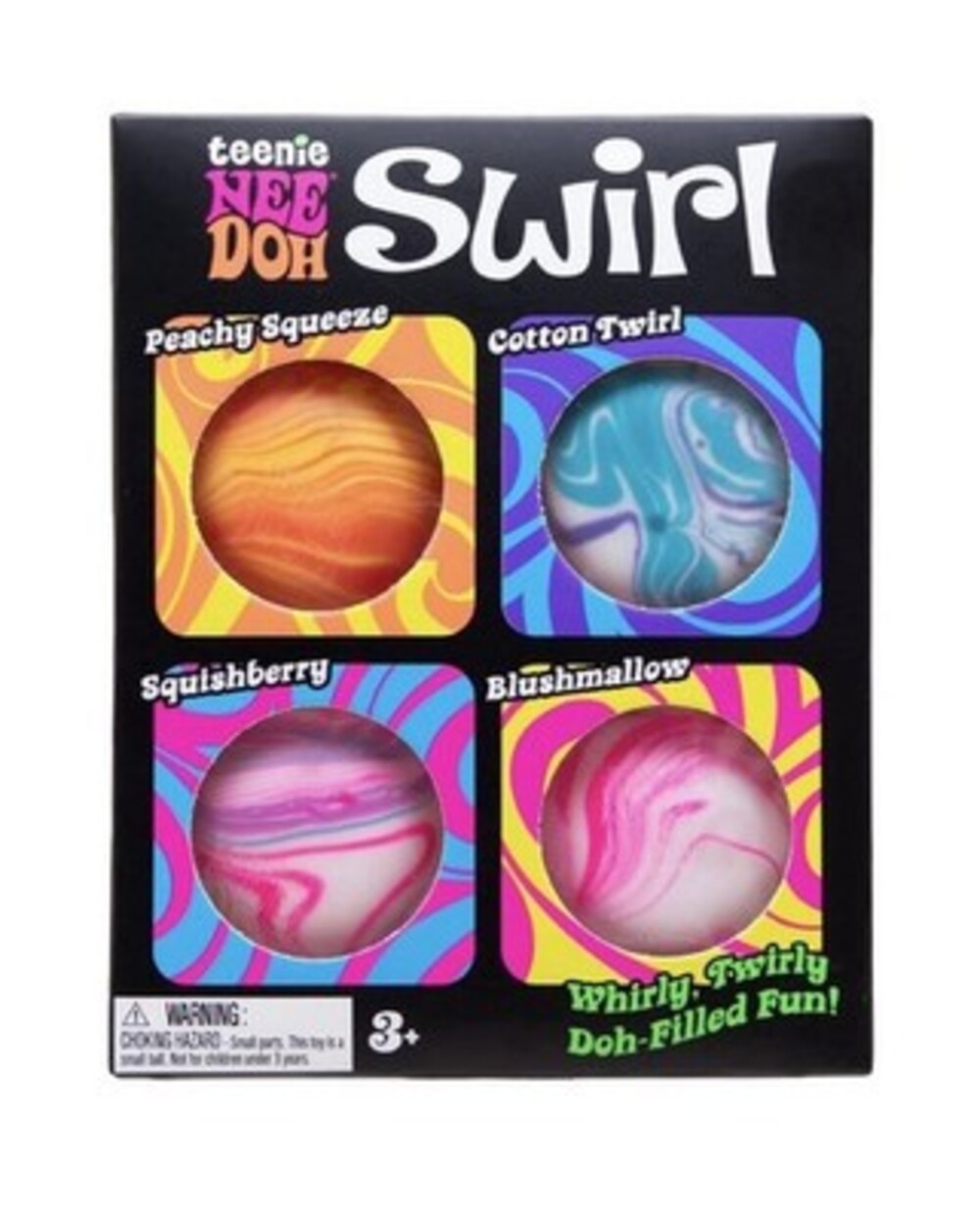 NeeDoh Teenie Swirl Stress Ball 4-Pack